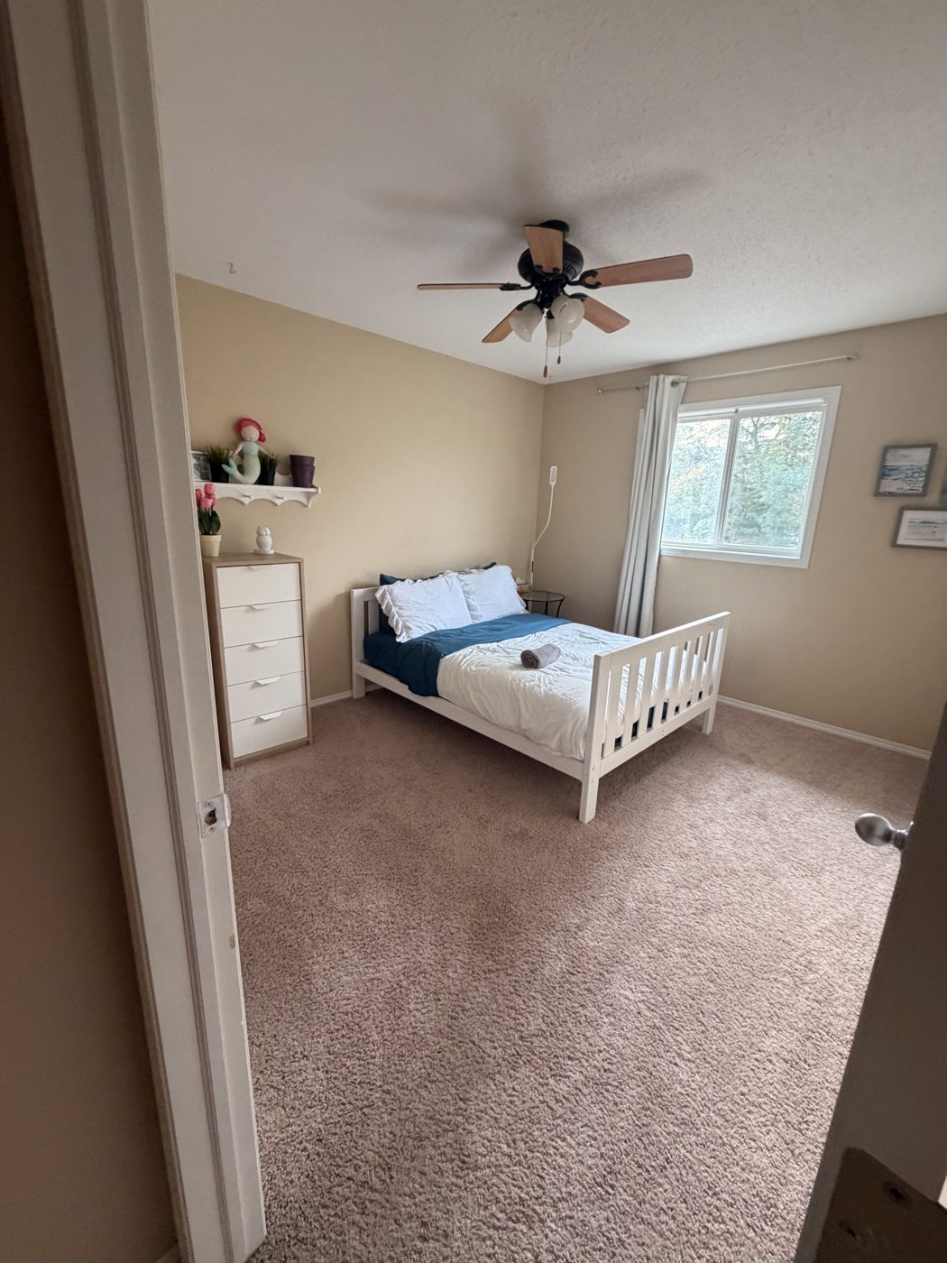 Freshly cleaned bedroom